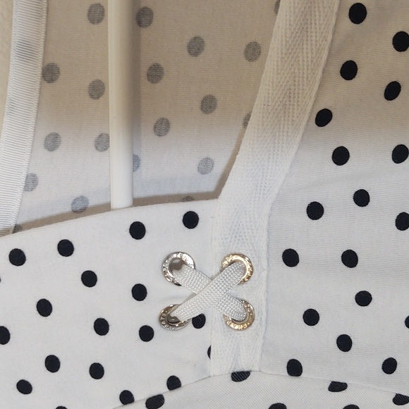 Chaps Women's Short Sleeve Square Neck Cotton TShirt with Decorative Trim - Picture 2 of 7